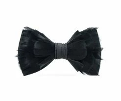 Rice - Brackish Goose Feather Bow Tie