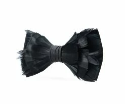 Rice - Brackish Goose Feather Bow Tie
