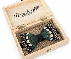 Cheap ๐งจ Edisto - Brackish Guinea & Pheasant Feather Bow Tie ๐ 9 Edisto - Brackish Guinea & Pheasant Feather Bow Tie