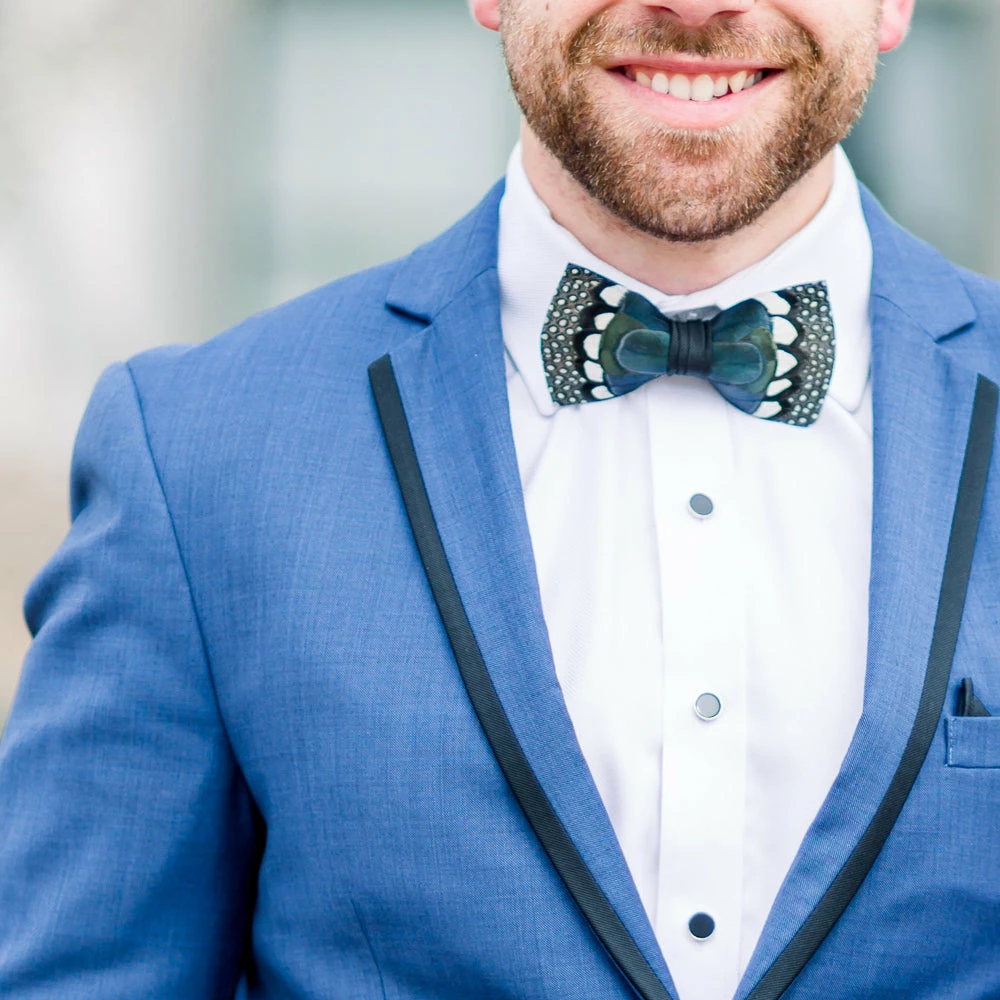 Cheap ๐งจ Edisto - Brackish Guinea & Pheasant Feather Bow Tie ๐ 7 Edisto - Brackish Guinea & Pheasant Feather Bow Tie