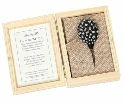 Seattle - Brackish Plum Thicket Feather Hat Pin