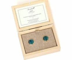 Hot Sale โ Brackish Frip - Peacock Feather Cuff Links ๐ฅฐ 14 Brackish Frip - Peacock Feather Cuff Links