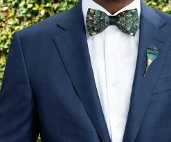 Brackish Men Turner - Pheasant Feather Bow Tie