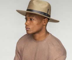 Discount ๐ Men Godwin - Bailey Wool Velour Fedora Hat โญ 14 Men Godwin - Bailey Wool Velour Fedora Hat