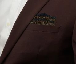 Promo 🥰 Brackish Constan - Pheasant Feather Pocket Square Men ⭐ 11 Brackish Constan - Pheasant Feather Pocket Square Men