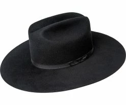 Niall - Bailey Stiff Brim Wool Felt Cattleman Fedora Hat Men