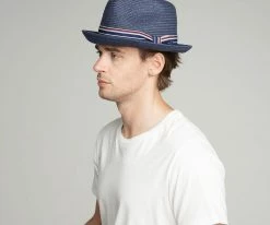 Men Salem - Bailey Poly Braid Toyo Straw Fedora Hat