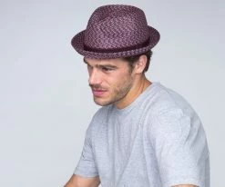 Men Mannes - Bailey Poly Braid Toyo Straw Trilby Hat