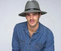 Balans Roll Up - Bailey Straw Fedora Hat Men