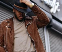 Men Shetland - Walrus Hats Dark Brown Wool Felt Cowboy Hat - H7013