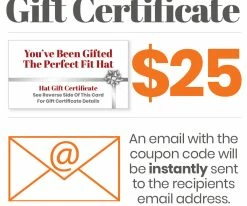 Fashionable Hats Men Digital Gift Card (Email Delivery)