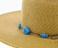 Men Sophisticated Sun - Jeanne Simmons Natural Paper Braid Wide Brim Hat - 1480