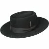 Walsh - Bailey Black Rounded Fur Like Pork Pie Hat