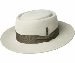 Walsh - Bailey Black Rounded Fur Like Pork Pie Hat