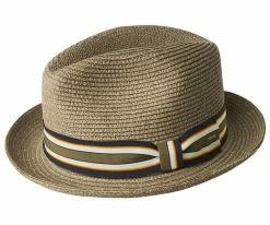 Men Salem - Bailey Poly Braid Toyo Straw Fedora Hat