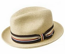 Men Salem - Bailey Poly Braid Toyo Straw Fedora Hat