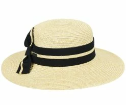 Claudia Side Bow - Betmar Straw Boater Hat Men