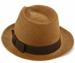 Hot Sale ๐ฅ Men Williamsburg - Brooklyn Toast Straw Pinch Front Fedora Hat - BKN1469 ๐ฏ 21 Men Williamsburg - Brooklyn Toast Straw Pinch Front Fedora Hat - BKN1469