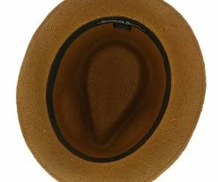 Hot Sale ๐ฅ Men Williamsburg - Brooklyn Toast Straw Pinch Front Fedora Hat - BKN1469 ๐ฏ 25 Men Williamsburg - Brooklyn Toast Straw Pinch Front Fedora Hat - BKN1469