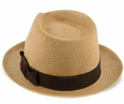 Hot Sale ๐ฅ Men Williamsburg - Brooklyn Toast Straw Pinch Front Fedora Hat - BKN1469 ๐ฏ 22 Men Williamsburg - Brooklyn Toast Straw Pinch Front Fedora Hat - BKN1469