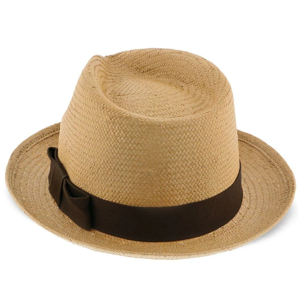 Hot Sale ๐ฅ Men Williamsburg - Brooklyn Toast Straw Pinch Front Fedora Hat - BKN1469 ๐ฏ 9 Men Williamsburg - Brooklyn Toast Straw Pinch Front Fedora Hat - BKN1469