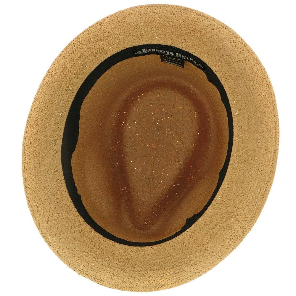 Hot Sale ๐ฅ Men Williamsburg - Brooklyn Toast Straw Pinch Front Fedora Hat - BKN1469 ๐ฏ 13 Men Williamsburg - Brooklyn Toast Straw Pinch Front Fedora Hat - BKN1469