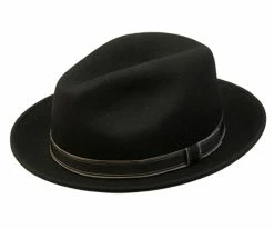 Men Clooney - Country Gentleman Wool Fedora Hat