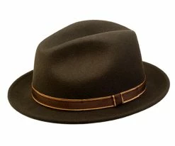 Men Clooney - Country Gentleman Wool Fedora Hat
