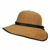 Madeline - Callanan CR209 Crocheted Raffia Facesaver Wide Brim Hat Men