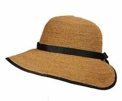 Madeline - Callanan CR209 Crocheted Raffia Facesaver Wide Brim Hat Men