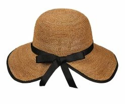 Madeline - Callanan CR209 Crocheted Raffia Facesaver Wide Brim Hat Men