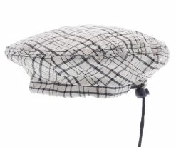 Loutro Dobbs Linen/Cotton Beret Hat