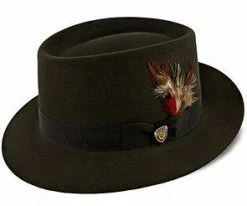 Main Street - Dobbs Walnut Fur Felt Porkpie Hat - DFMNST Men