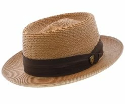 Men Bishop - Dobbs Straw Porkpie Hat - DSBISH