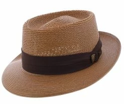 Men Bishop - Dobbs Straw Porkpie Hat - DSBISH