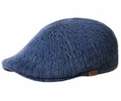Men Kangol Indigo 507 Duckbill Flat Cap