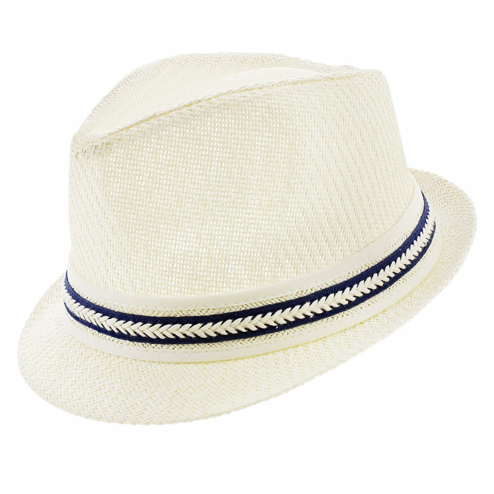 Brand new ๐ Starboard - Tropical Trends LS208 Paper Braid Straw Fedora Hat W/ Anchor Button Hat Pin Men โค๏ธ 2 Starboard - Tropical Trends LS208 Paper Braid Straw Fedora Hat W/ Anchor Button Hat Pin Men