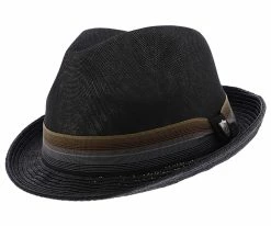 Backstage - Dorfman Pacific Toyo Straw Fedora Hat Men