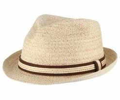 Men Laid Back - Dorfman Pacific Burnt Paper Braid Fedora