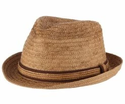 Men Laid Back - Dorfman Pacific Burnt Paper Braid Fedora