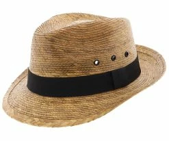 Skipper - Dorfman Pacific Braided Palm Fiber Fedora Men