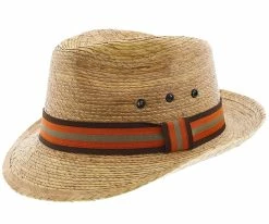 Skipper - Dorfman Pacific Braided Palm Fiber Fedora Men