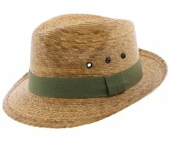 Skipper - Dorfman Pacific Braided Palm Fiber Fedora Men