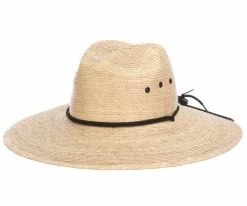 Tradewinds - Dorfman Pacific Packable Braided Palm Fiber Lifeguard Wide Brim Hat
