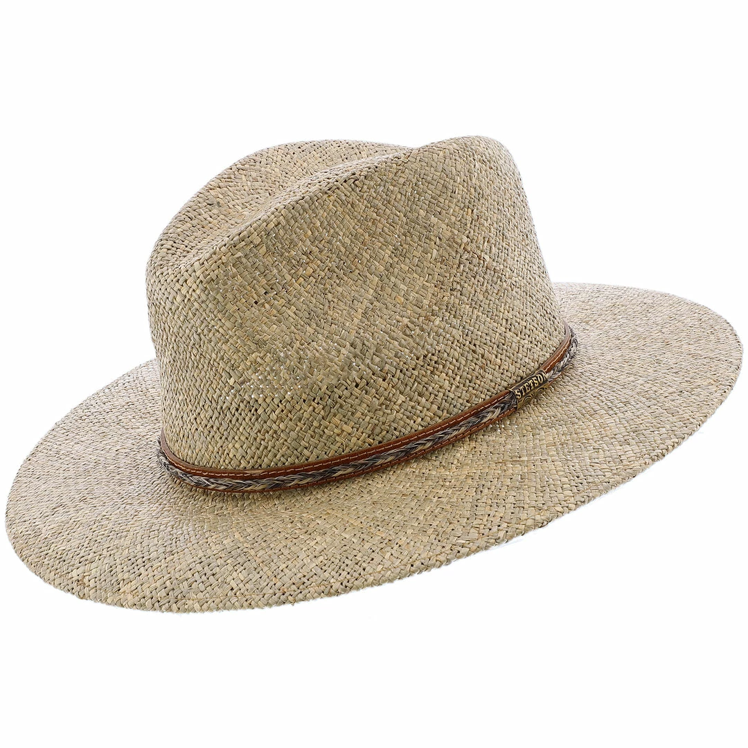 Deals ๐ Dunraven - Stetson Seagrass Straw Fedora Hat - OSDNRV โญ 2 Dunraven - Stetson Seagrass Straw Fedora Hat - OSDNRV