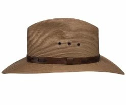 Discount โจ Woodward - Stetson Cognac Poly Braid Fedora Hat - OSWDWR Men ๐ 5 Woodward - Stetson Cognac Poly Braid Fedora Hat - OSWDWR Men