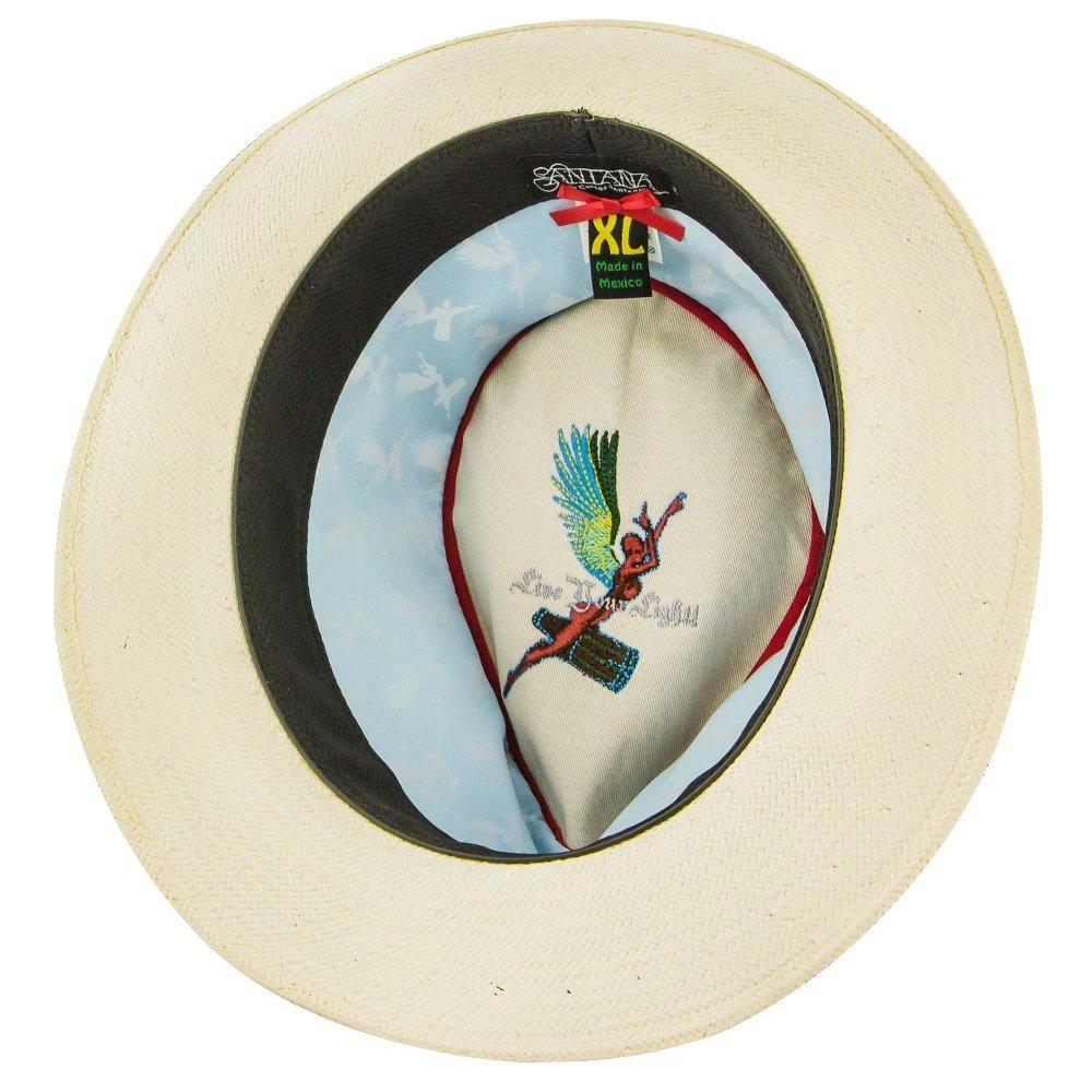 Hot Sale ⌛ Luminosity - Santana Multi-Colored Swirl Shantung Straw Fedora Hat Men ✔️ 9 Luminosity - Santana Multi-Colored Swirl Shantung Straw Fedora Hat Men