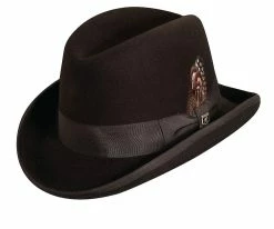 Valerio - Stacy Adams Royal Wool Felt Homburg Hat