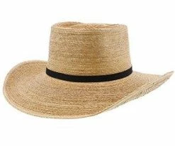 Sunbody Oak Boxtop Hat - Natural Hand Woven Guatemalan Palm Hat