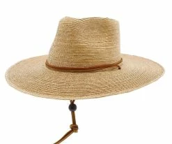 Sunbody Oak Tear Drop - Colored Natural Hand Woven Guatemalan Oak Colored Palm Hat Men